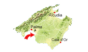 Cala Blava map