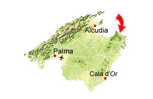 Cala sa Font Celada map