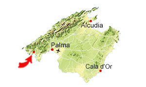 Paguera map